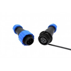 Водозащищенный соединитель для кабеля Ø 8-12 мм, 4-pin